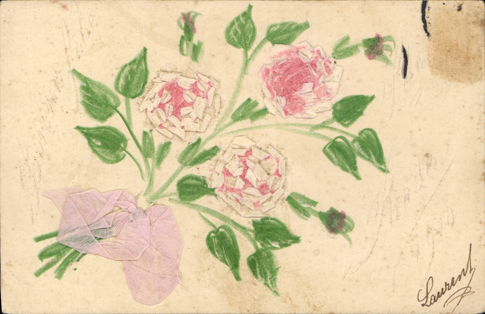 CPA Fantaisie Fleurs 