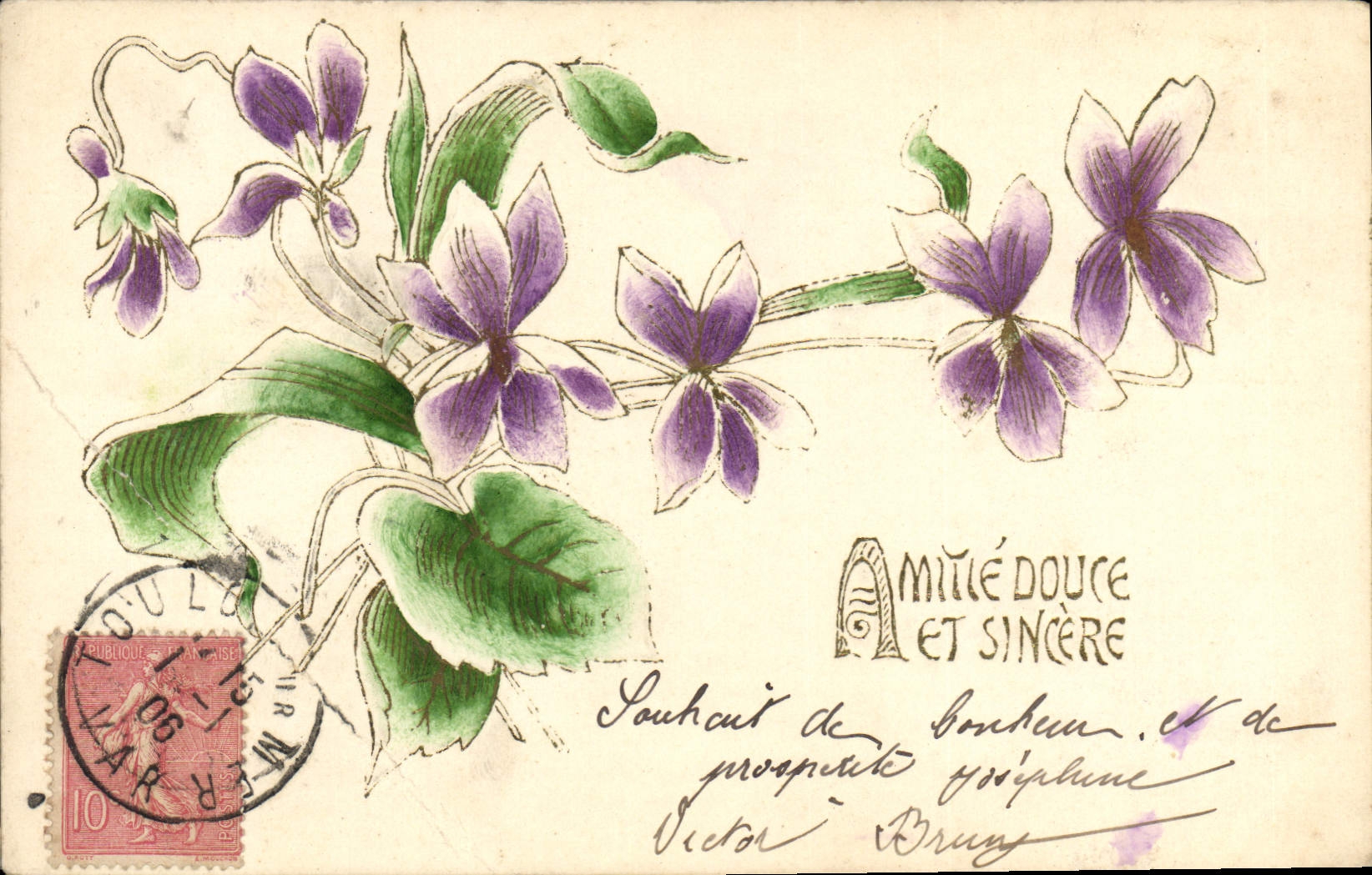 CPA Fantaisie Fleurs 