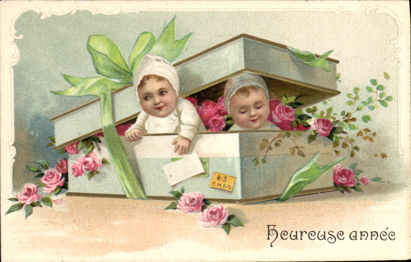 CPA Fantaisie Enfants Heureuse annee