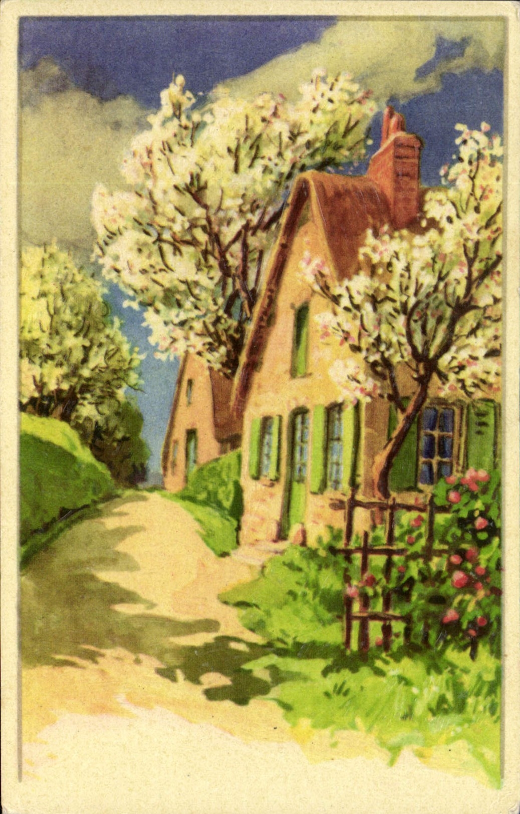 CPA Fantaisie Maison 