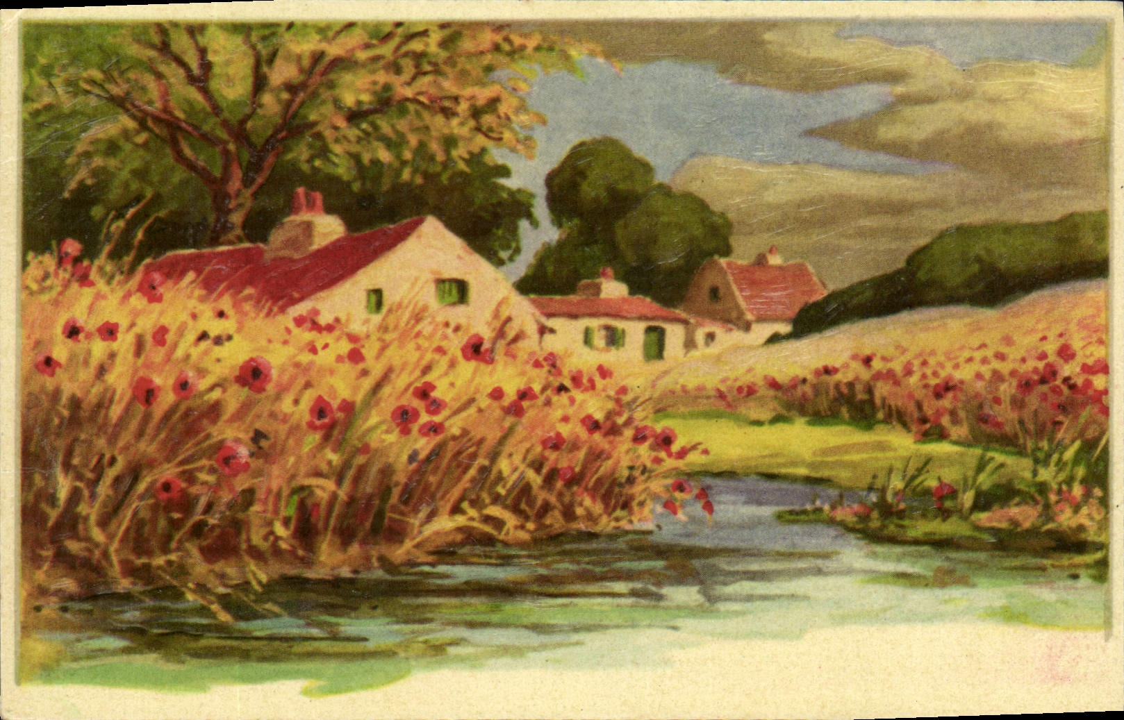 CPA Fantaisie Paysage 