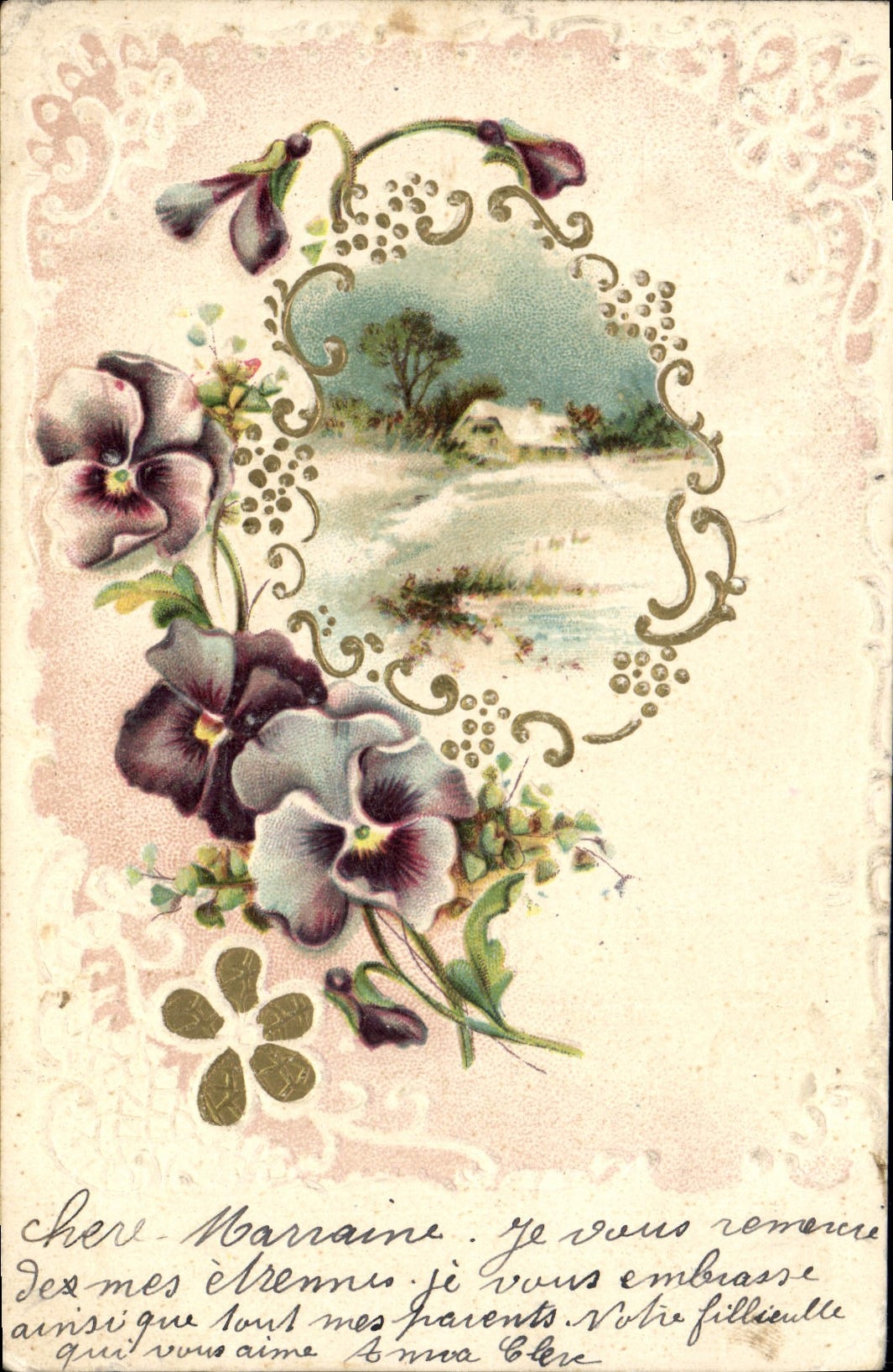 CPA Fantaisie Fleurs 