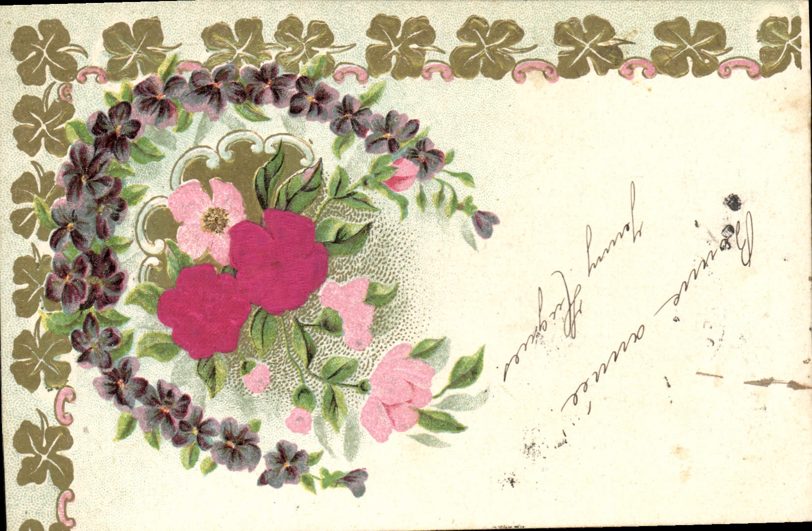 CPA Fantaisie Fleurs 