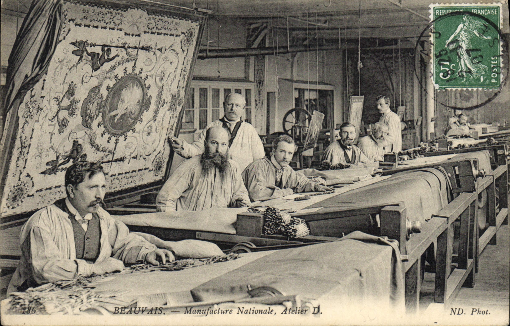 Postal Beauvais Manufactura Nacional Taller D Tapicería CUMBRE