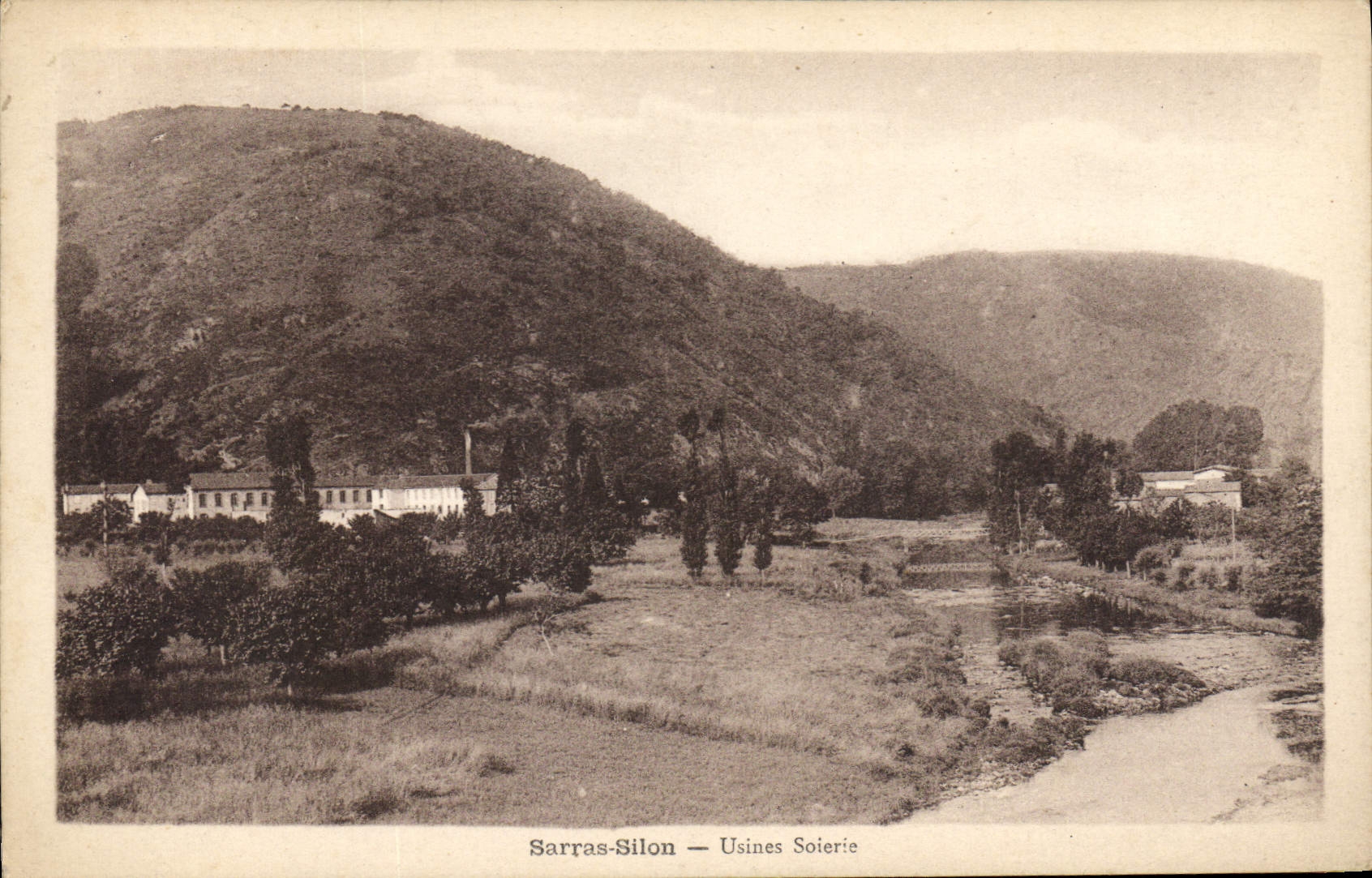CPA Sarras Silon Usines Soierie 