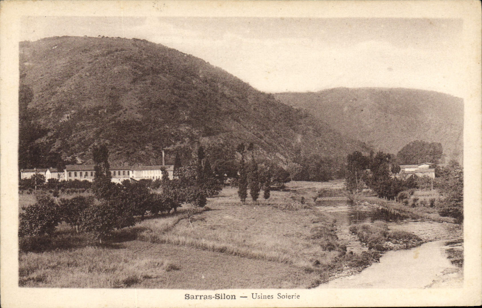 CPA Sarras Silon Usines Soierie 