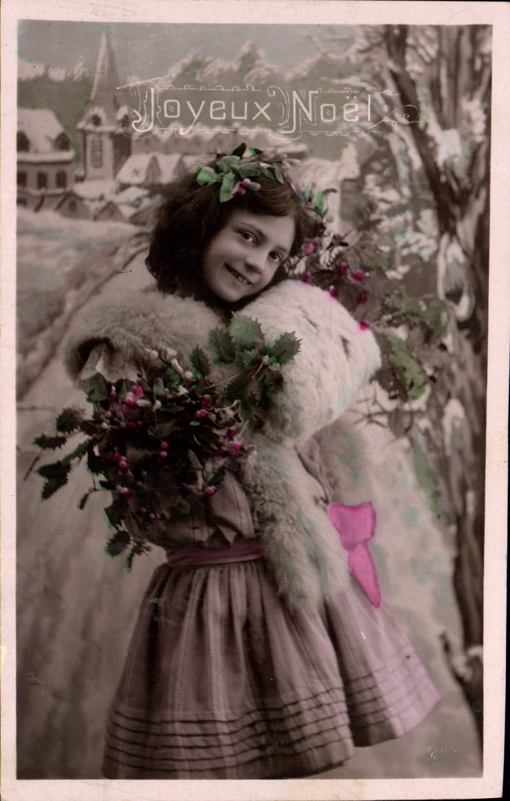CPA Fantaisie Enfant Fourrure 