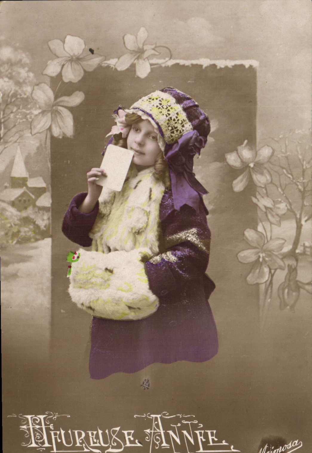 CPA Fantaisie Enfant Fourrure 
