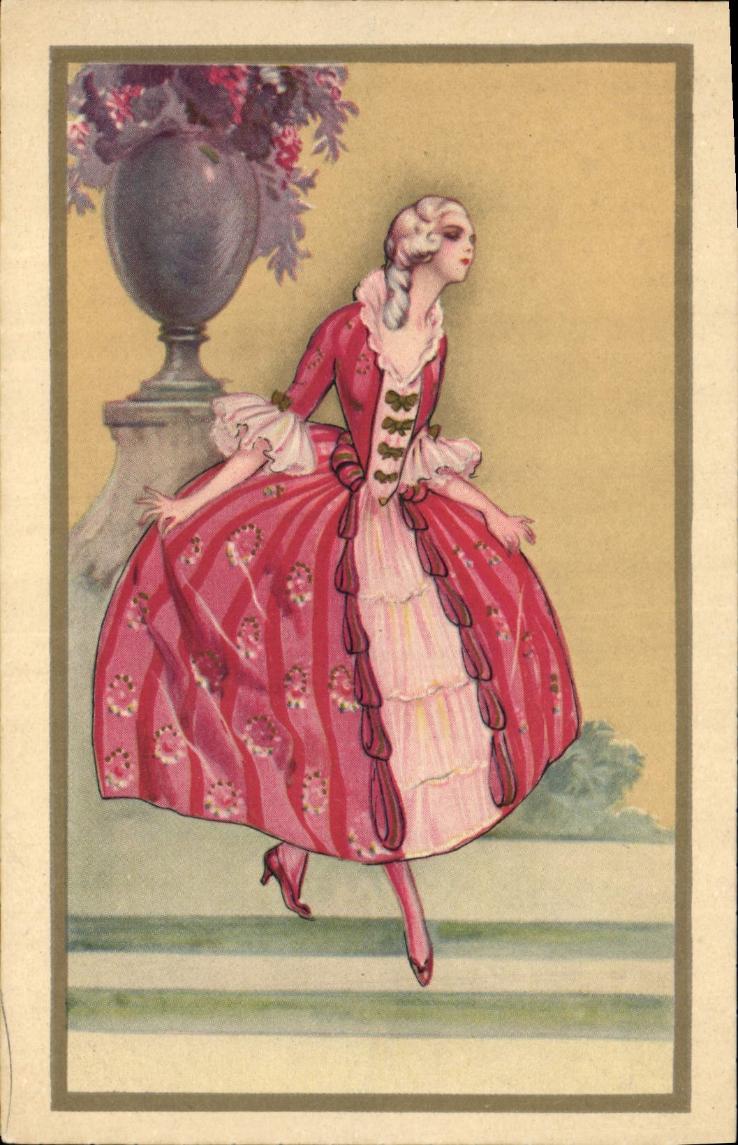 CPA Fantaisie Illustrateur Femme 