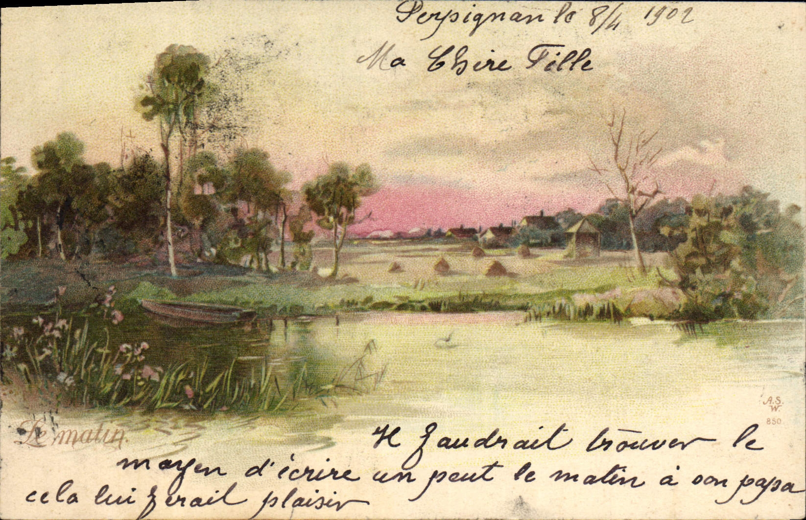 CPA Fantaisie Illustrateur Paysage