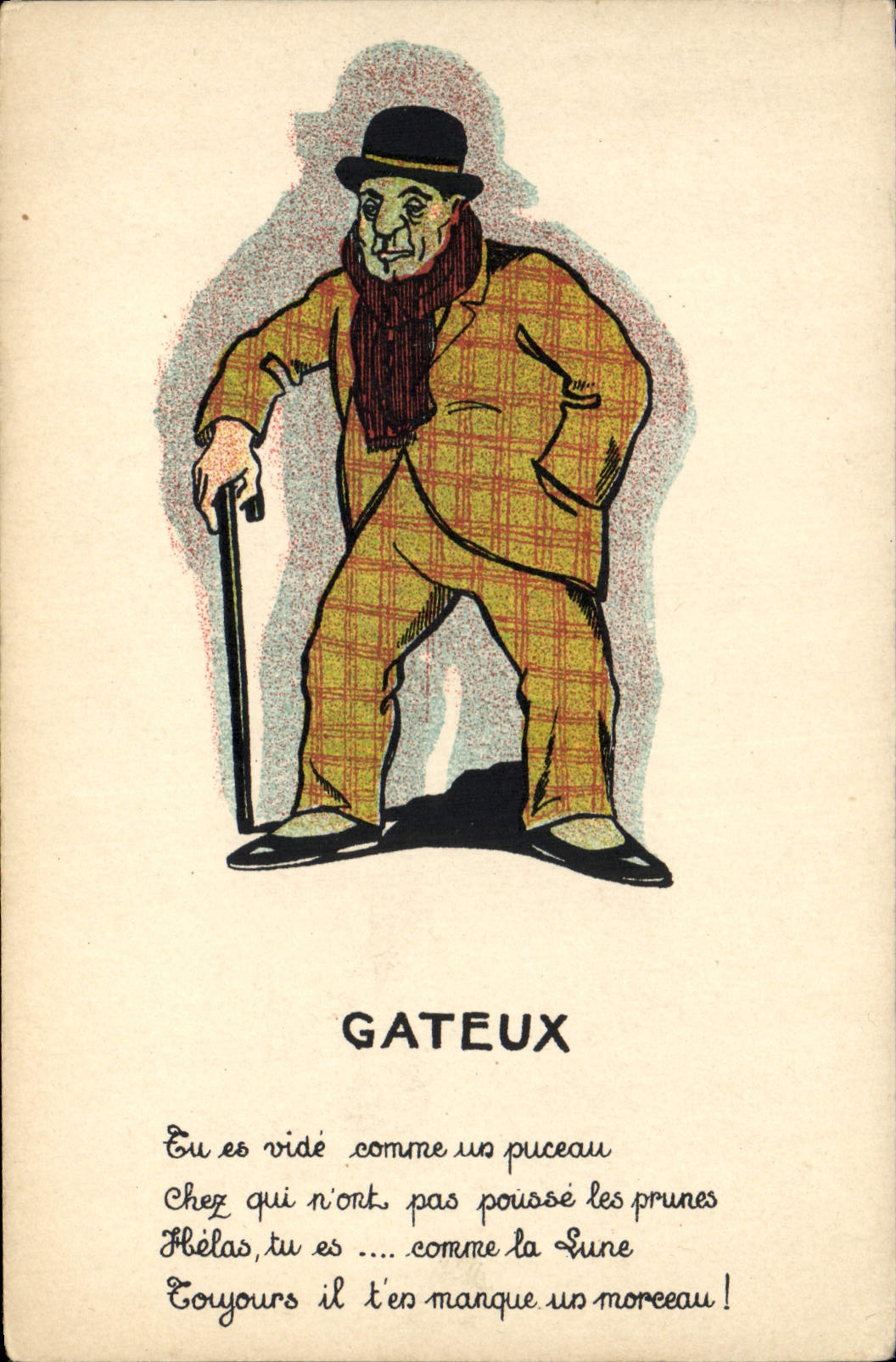 CPA Fantaisie Illustrateur Gateux