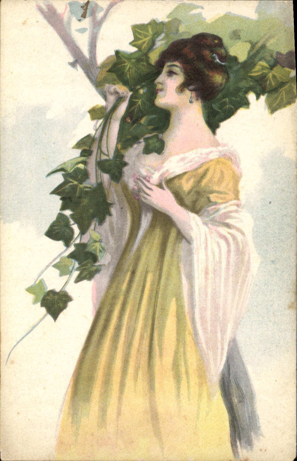 CPA Fantaisie Illustrateur Femme