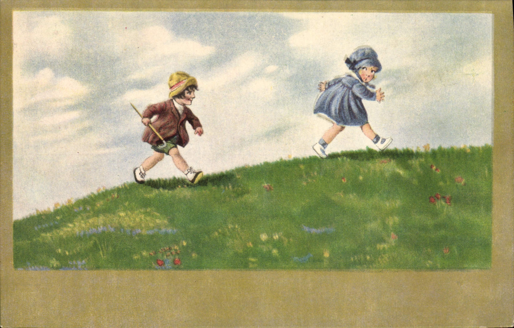 CPA Fantaisie Illustrateur Enfants