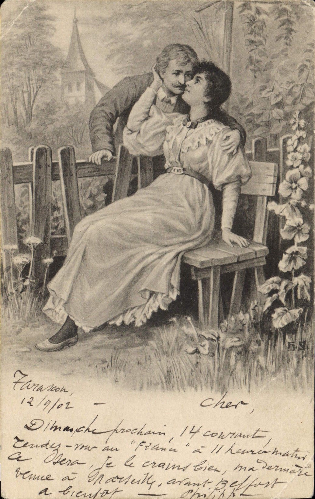 CPA Fantaisie Illustrateur Femme 