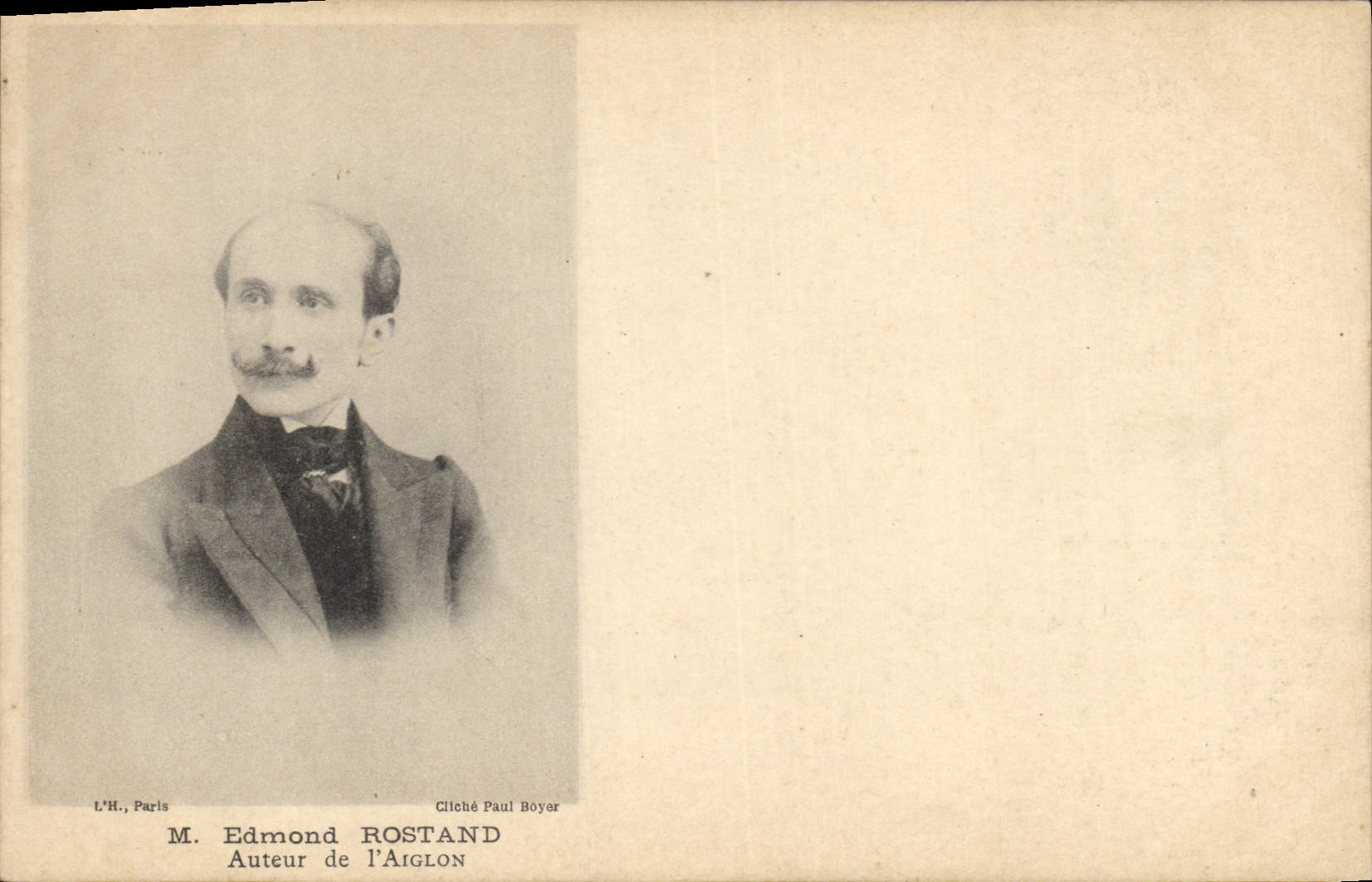 Vintage Postcard Mr. Edmond Rostand Author of the Eaglet