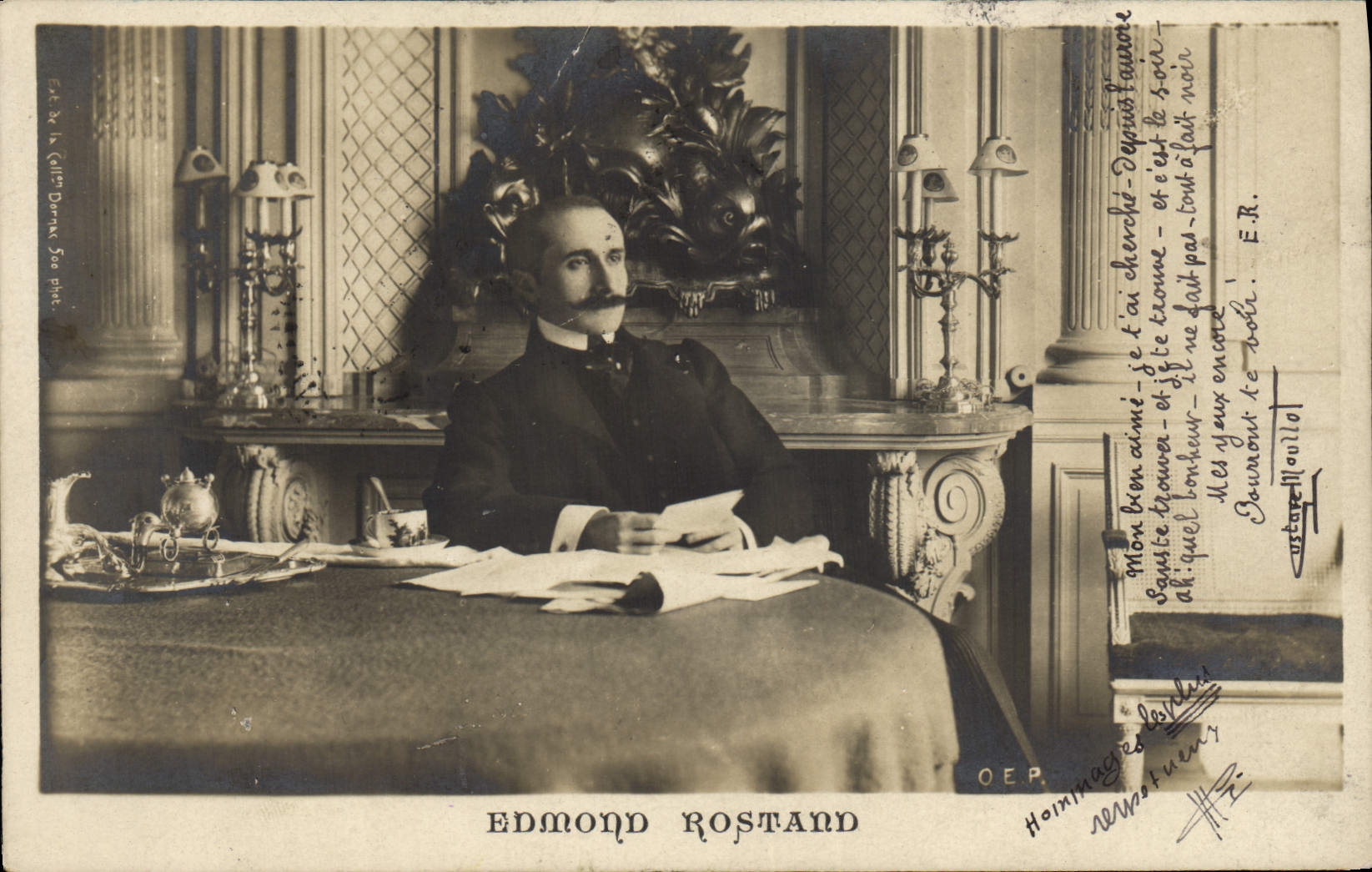 Vintage Postcard Edmond Rostand
