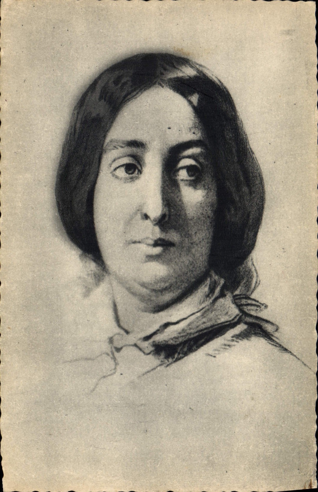 Vintage Postcard Seams George Sand