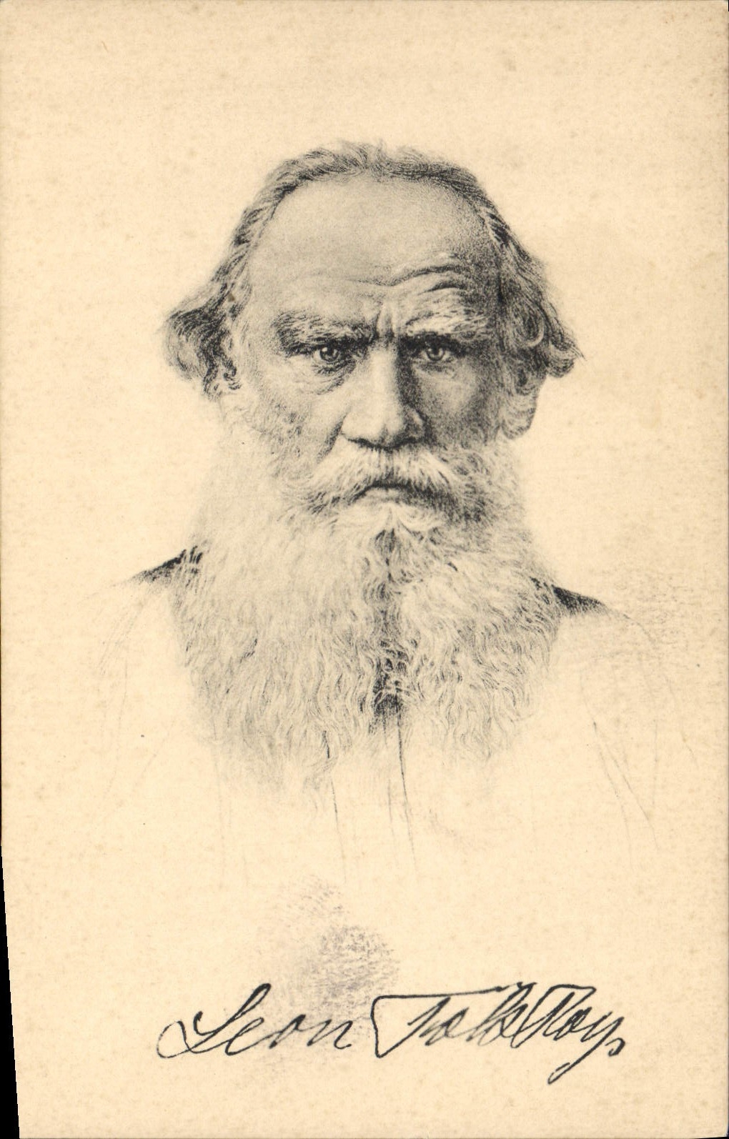 Vintage Postcard Graf Leo Tolstoi