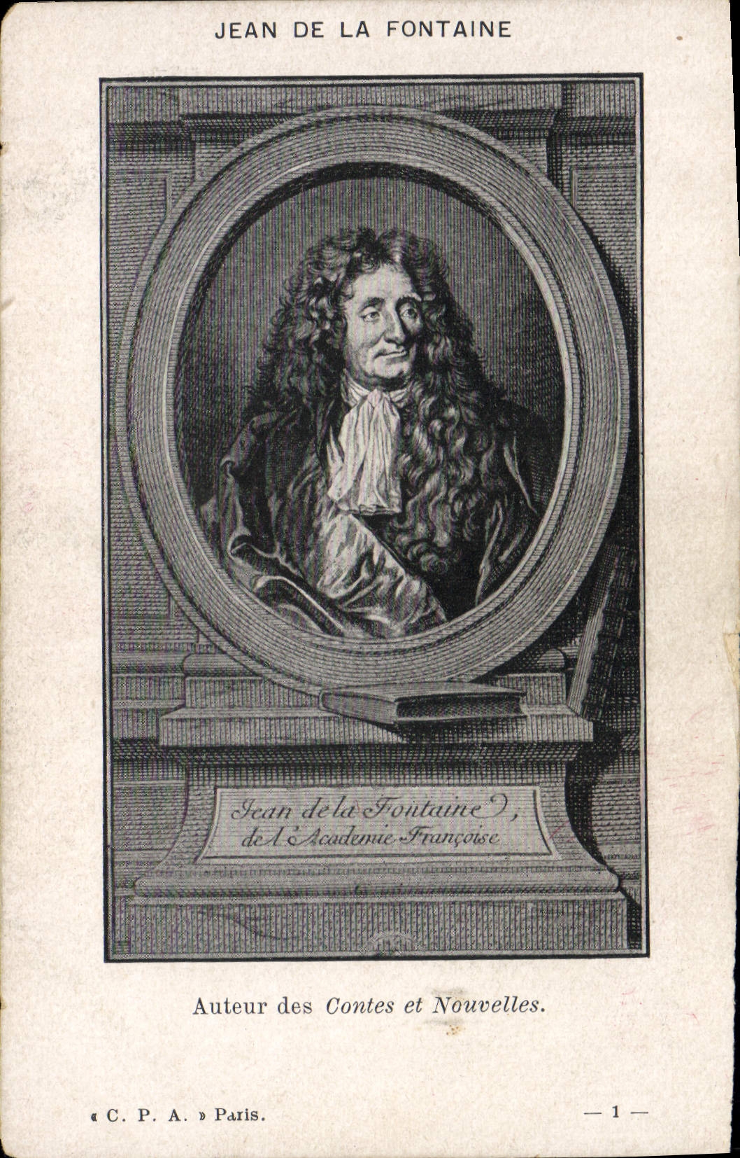 Vintage Postcard Jean of the Fountain