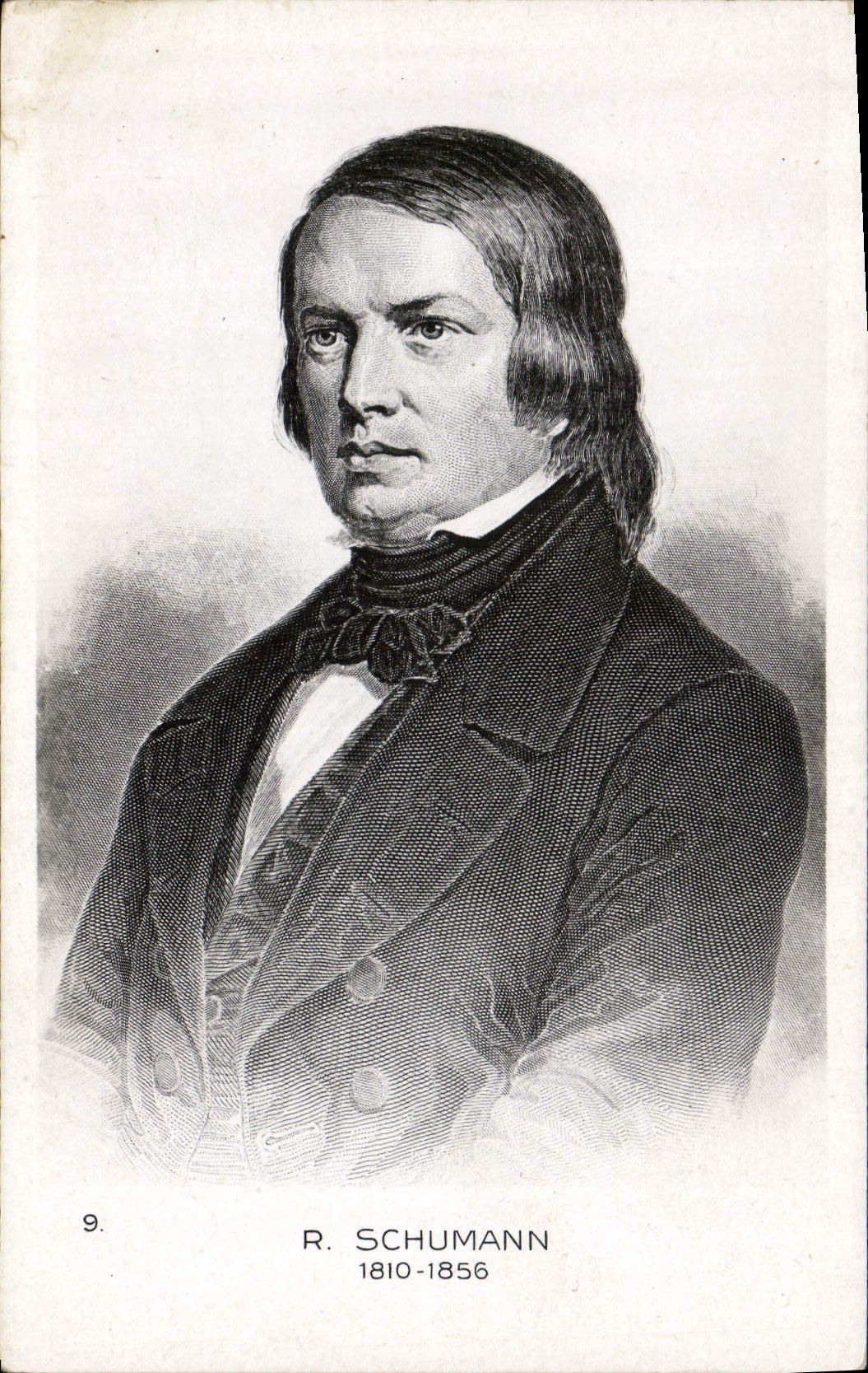 Vintage Postcard Schumann 1810 1856