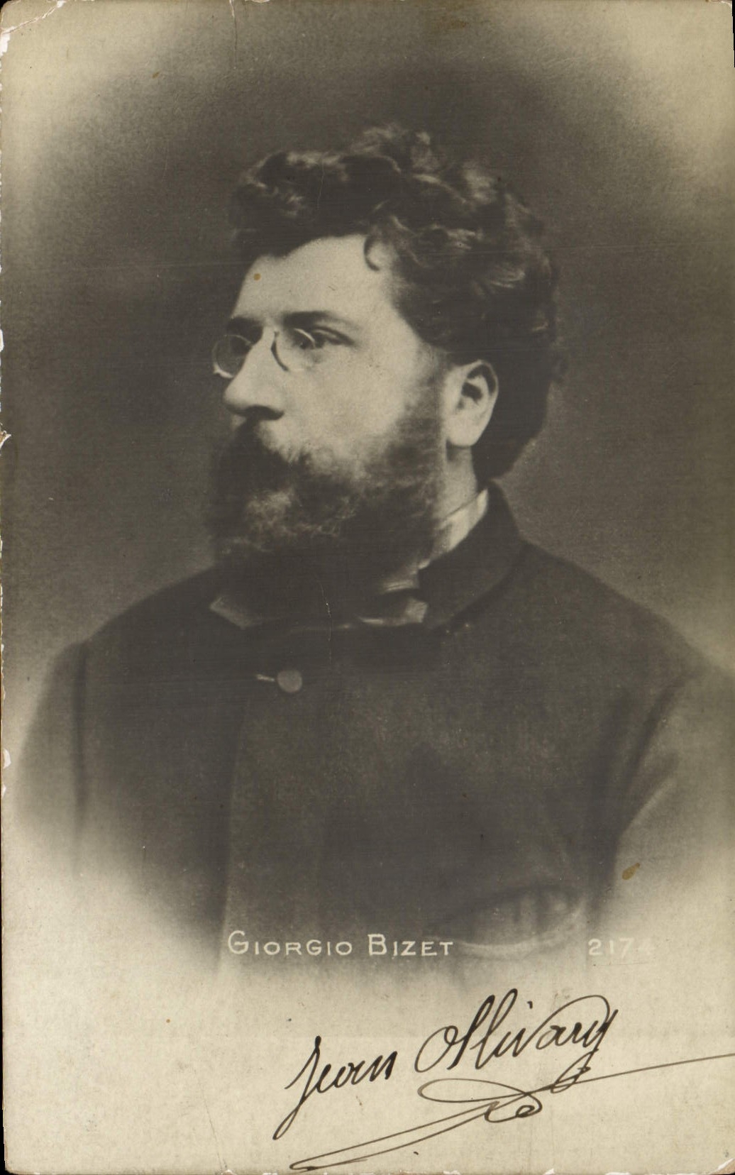Postal Giorgio Bizet