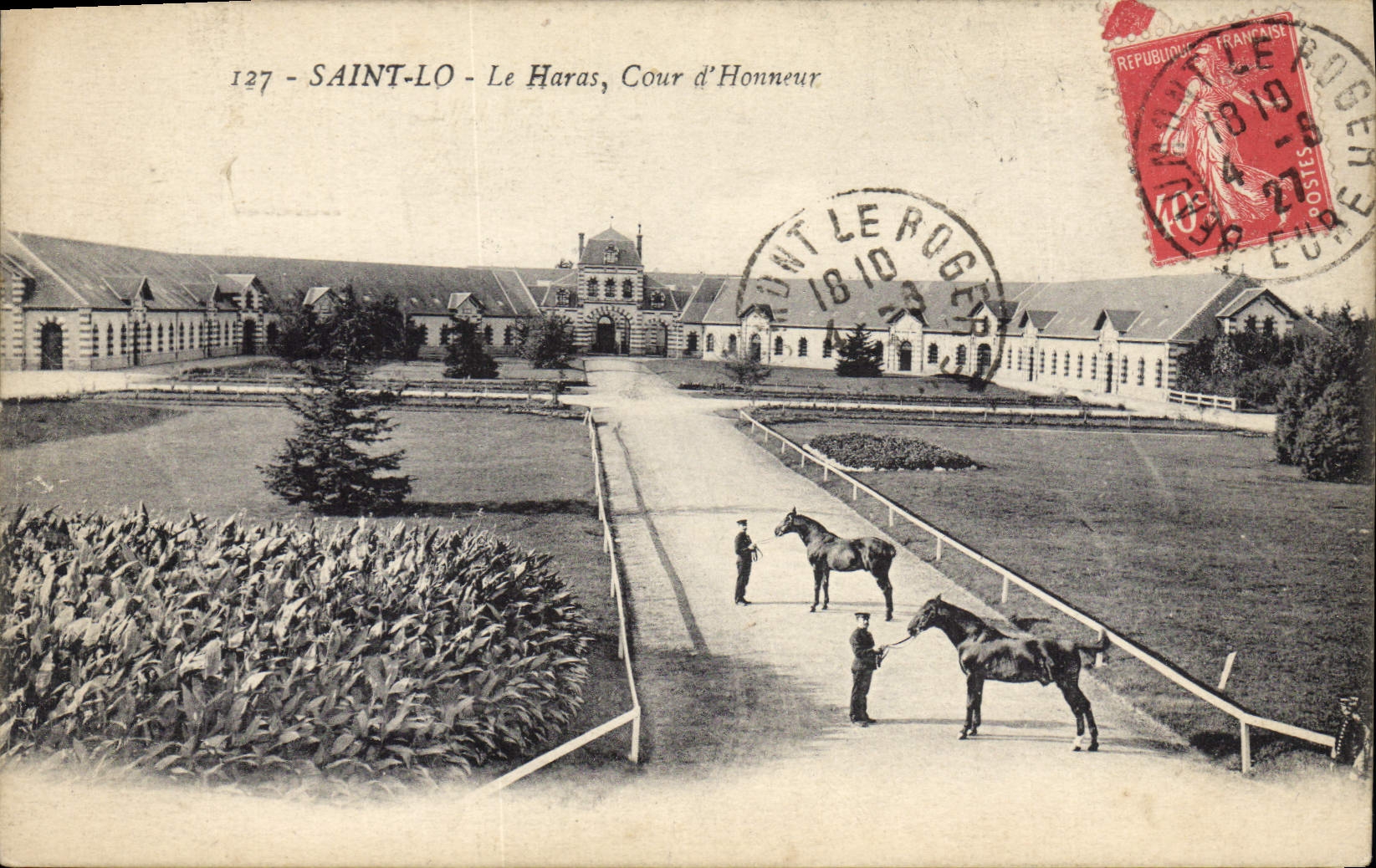 Postal Caballo Equitación Hípica Santo Lo la remonta Tribunal de honor