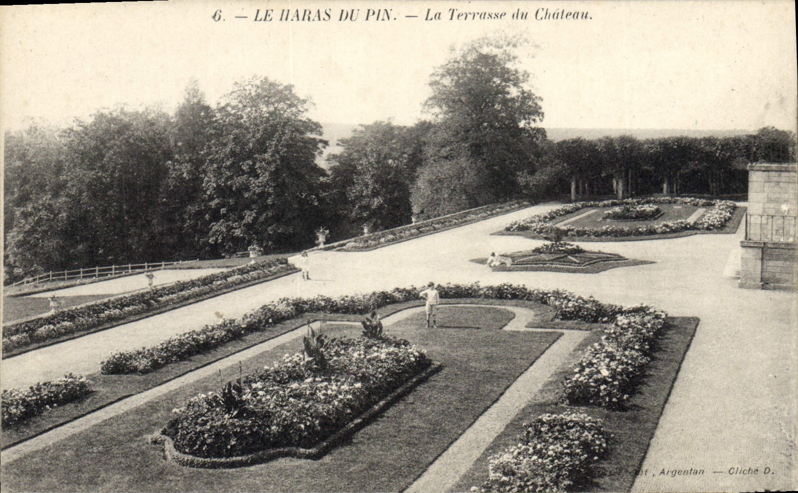 CPA Cheval Equitation Hippisme Le Haras du Pin La terrasse du chateau