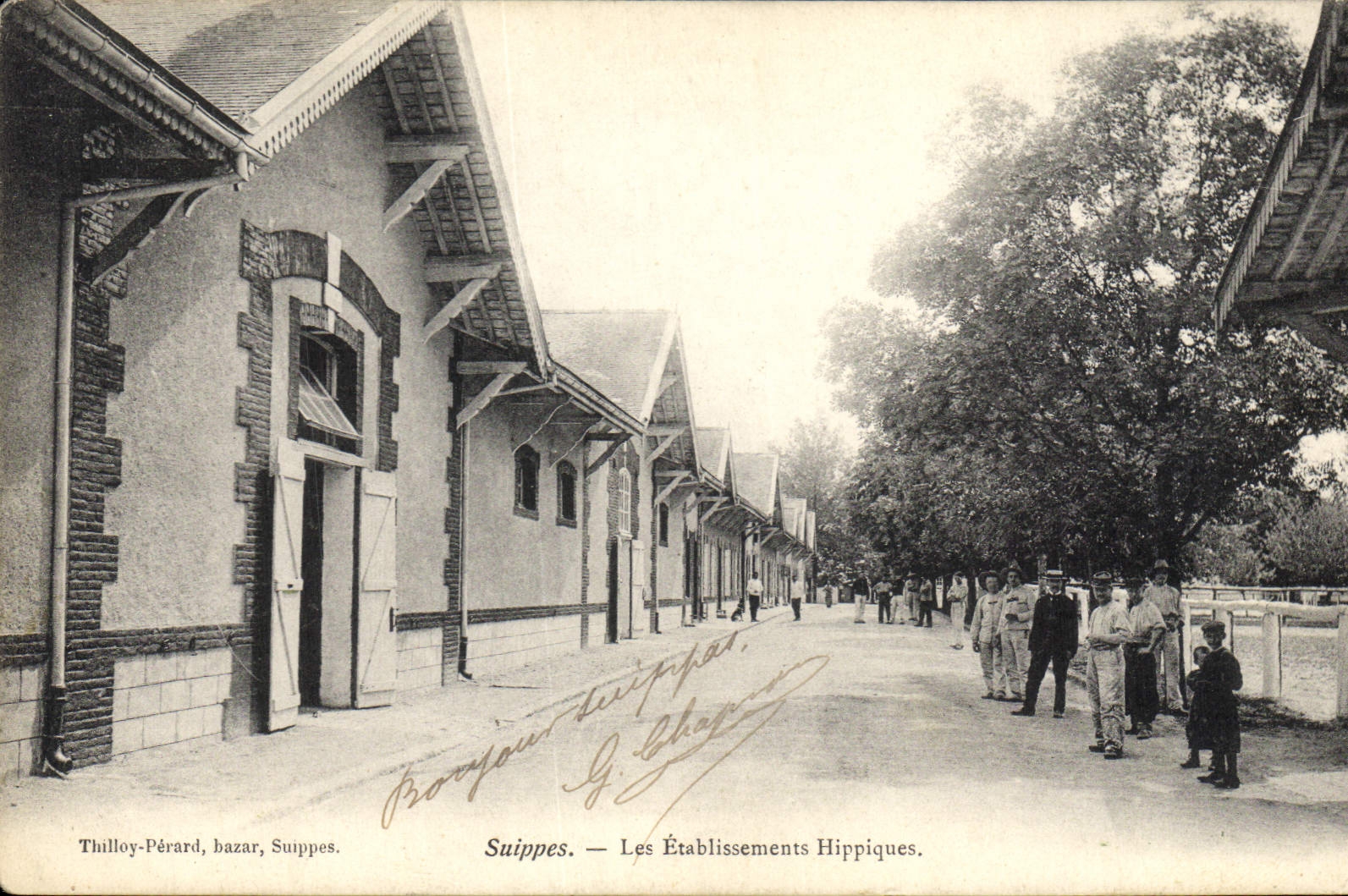 CPA Cheval Equitation Hippisme Suippes Les etablissements hippiques