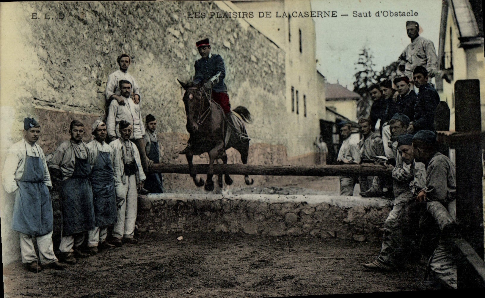 Postal Caballo Equitación Hípica Salto de obstáculo