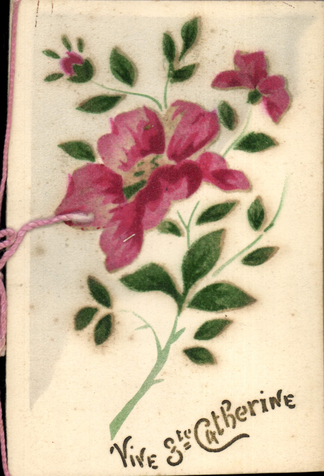 CPA Fantaisie Fleurs Bonnet Ste Catherine