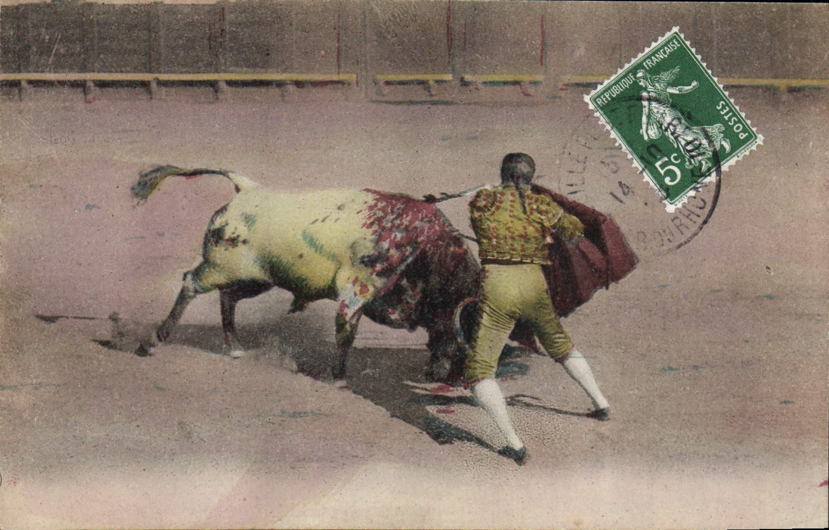 CPA Corrida Course de taureaux 