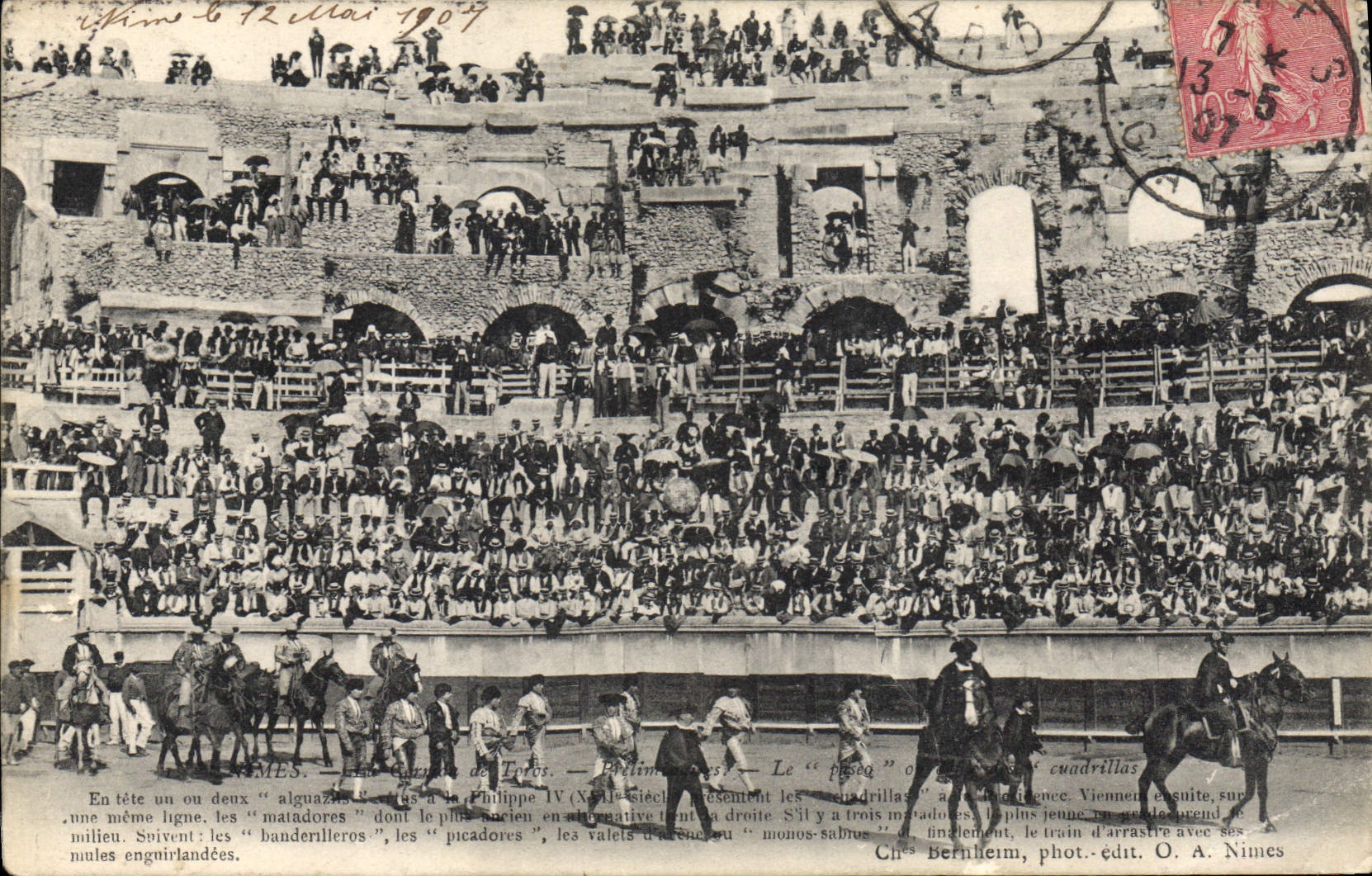 CPA Corrida Course de taureaux Nimes