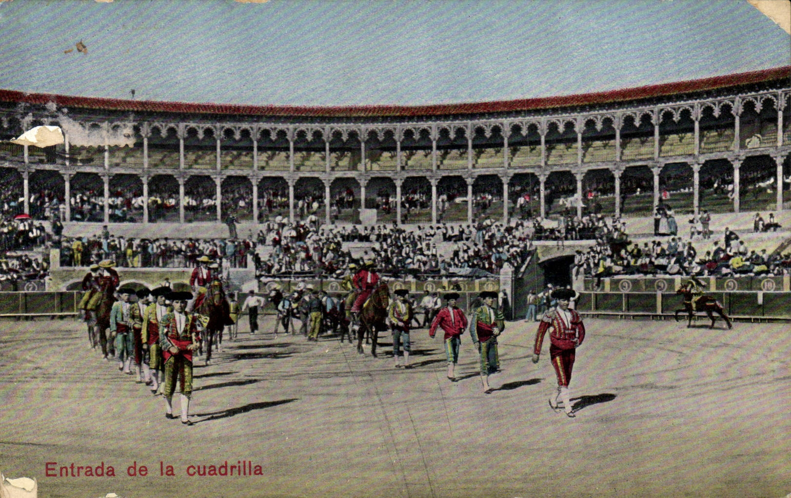 CPA Corrida Course de taureaux Entrada de la cuadrilla