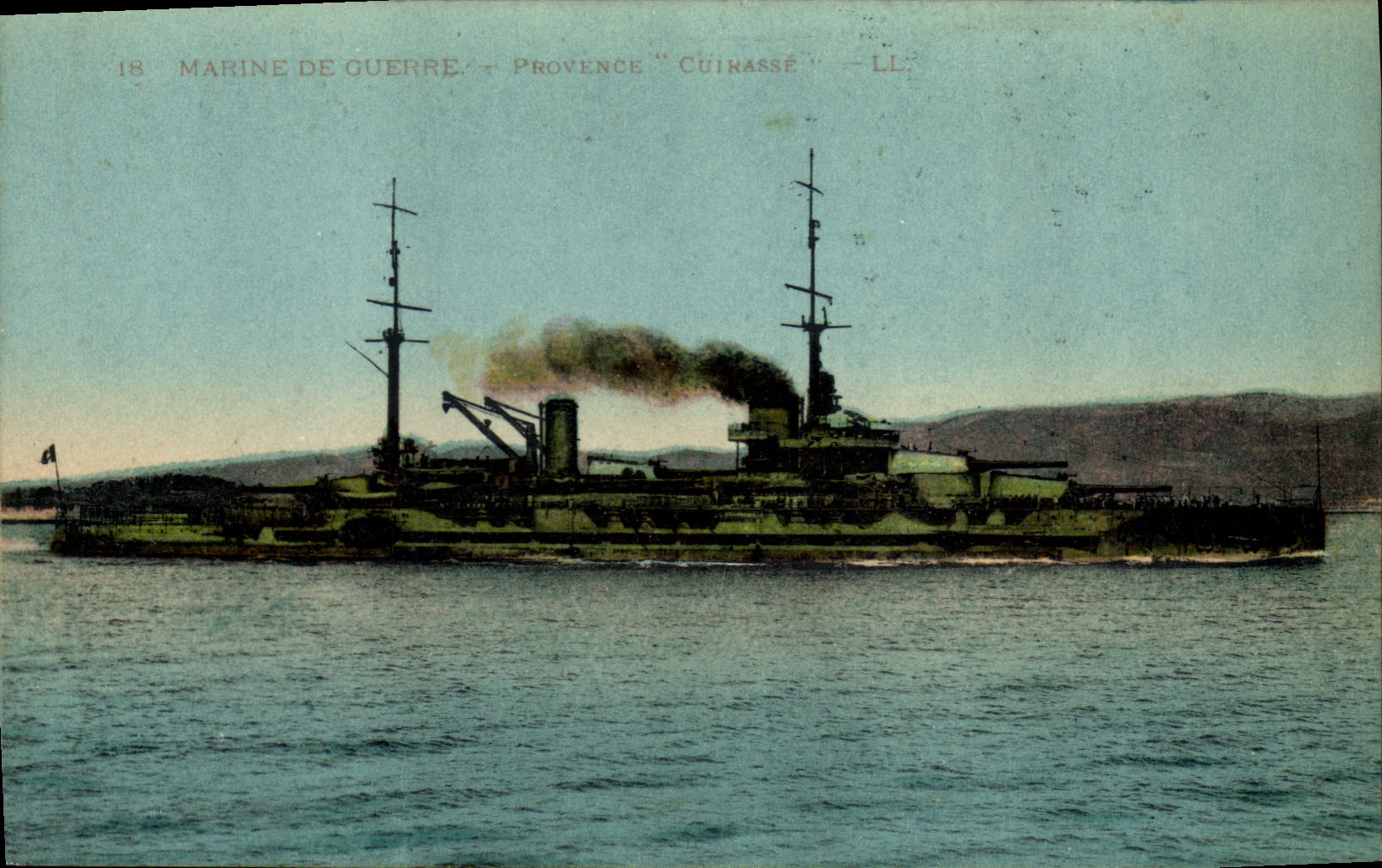 CPA Bateau de Guerre Provence Cuirasse