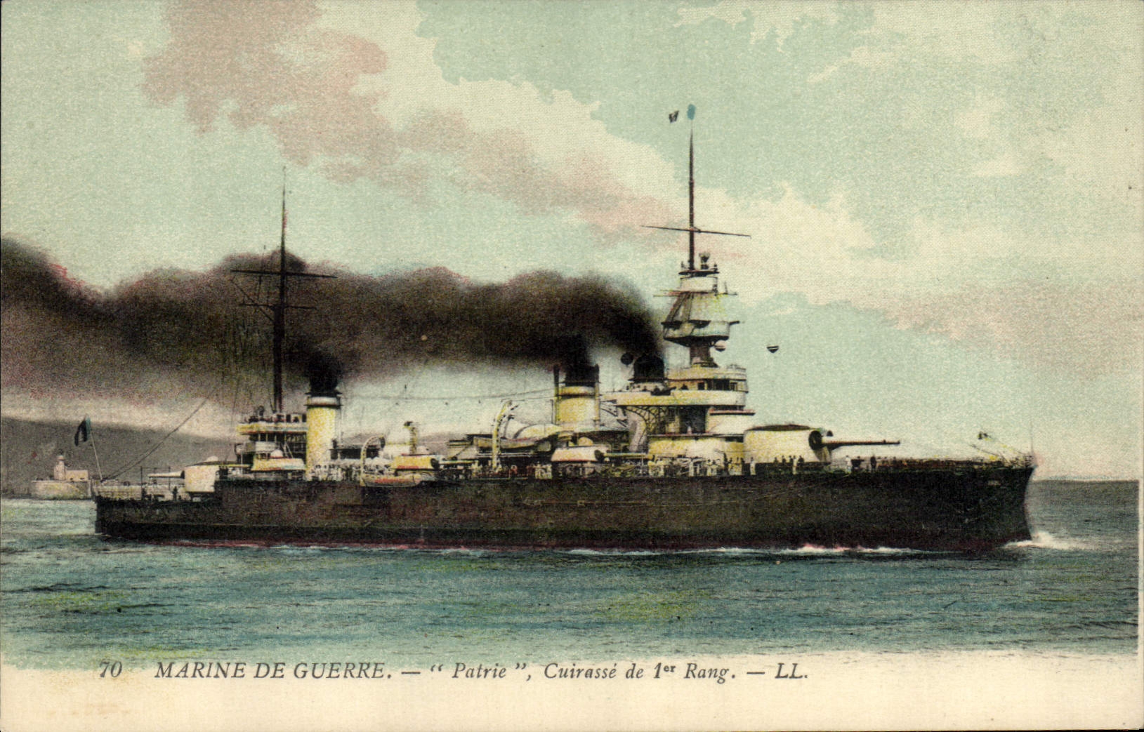 CPA Bateau de Guerre Patrie Cuirasse de 1er rang