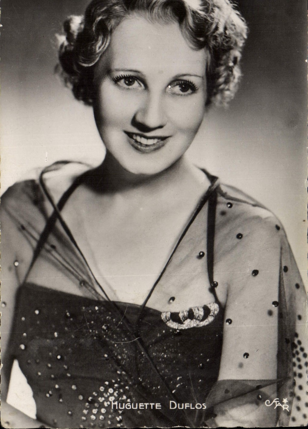 CPM Cinema Huguette Duflos 