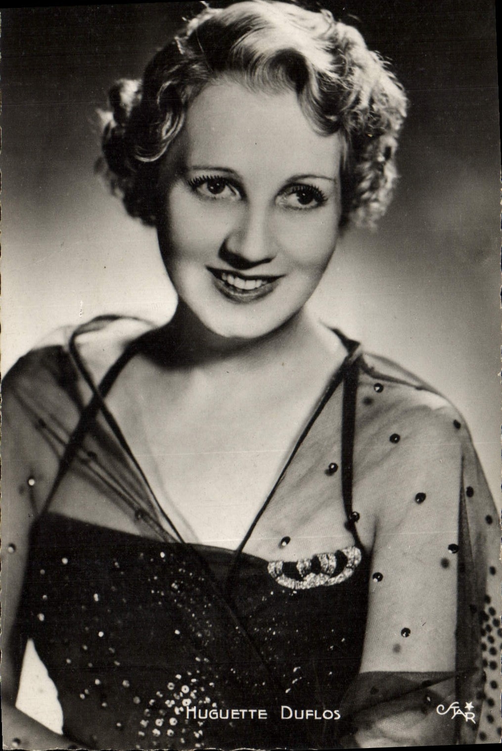 CPM Cinema Huguette Duflos 