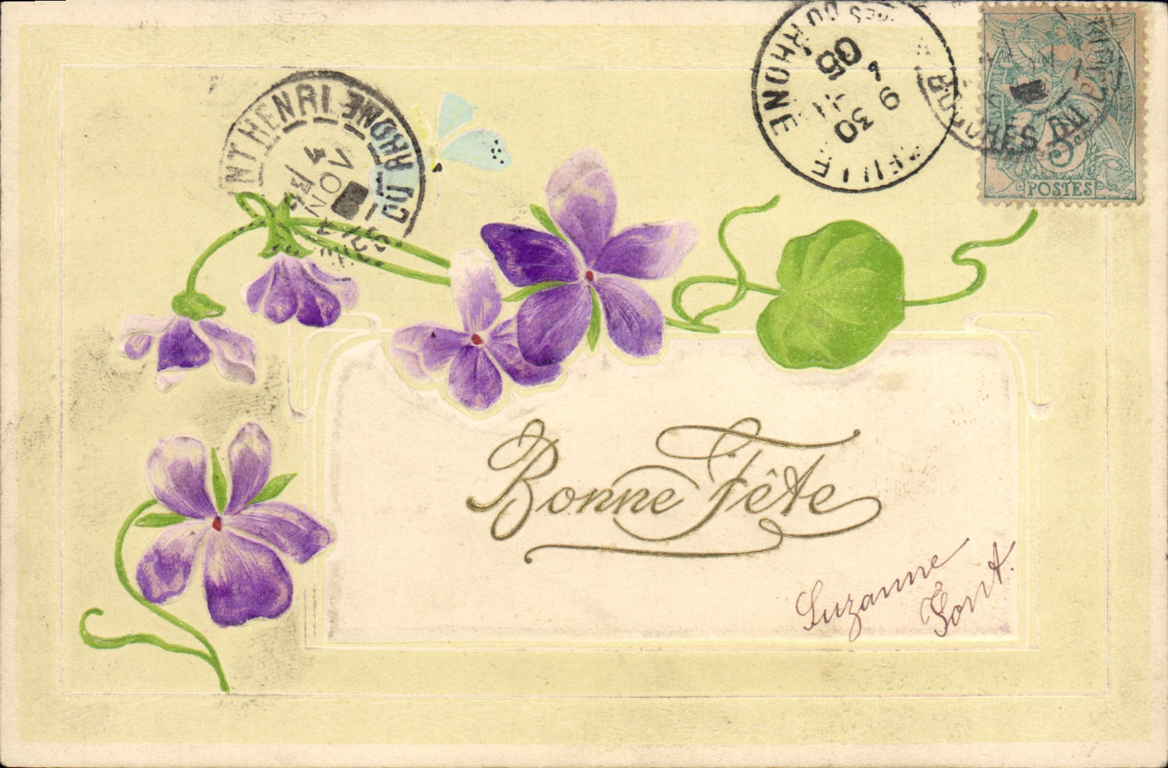 CPA Fantaisie Fleurs 