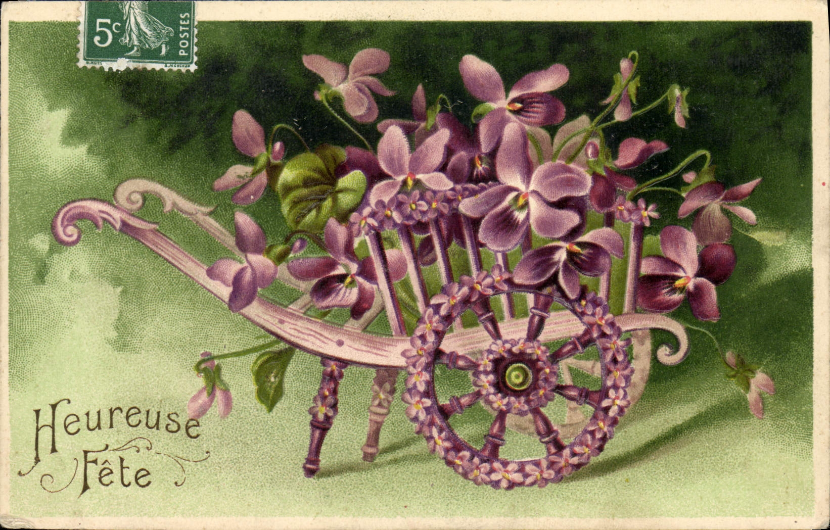 CPA Fantaisie Fleurs 