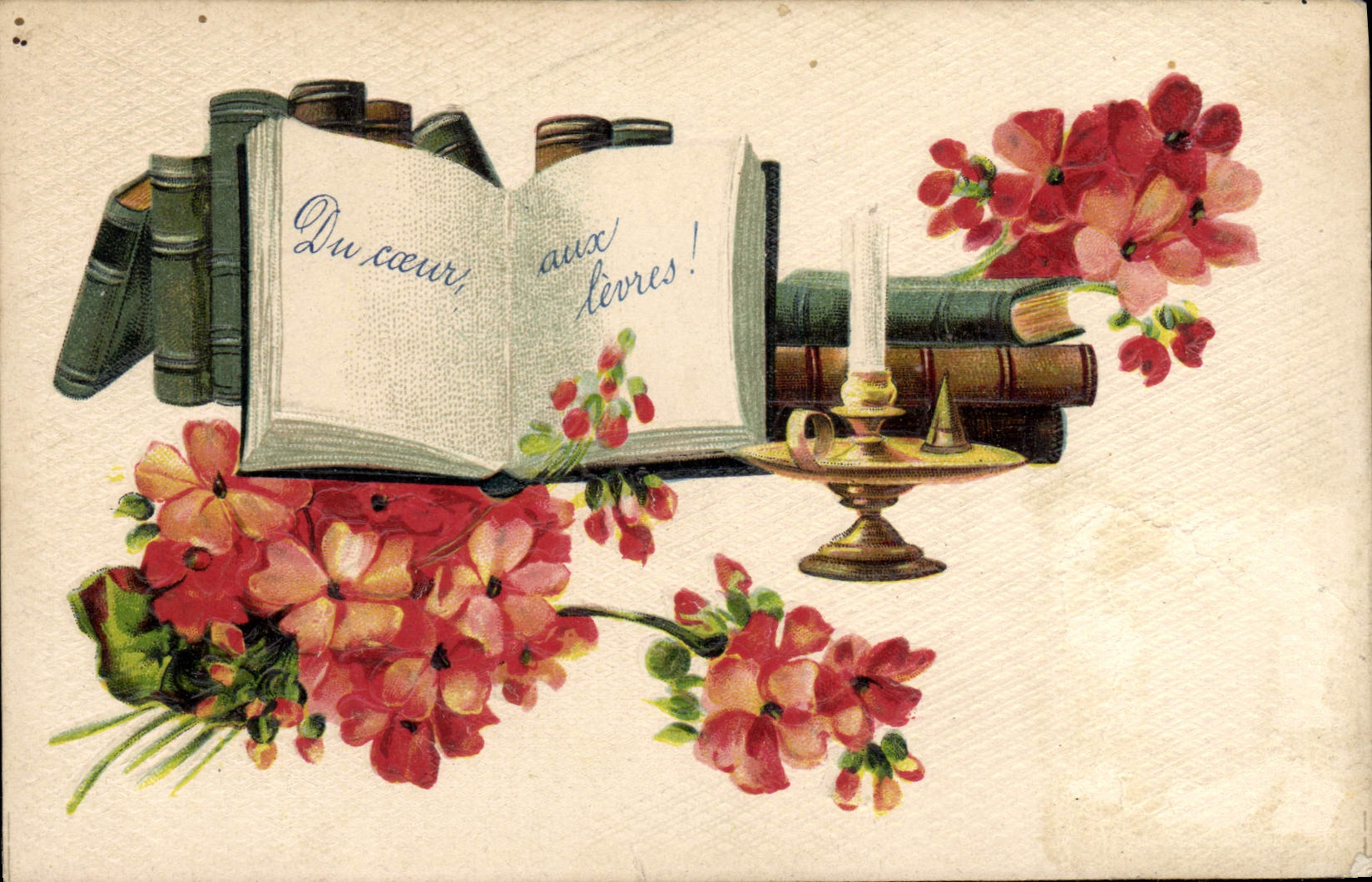 CPA Fantaisie Fleurs 