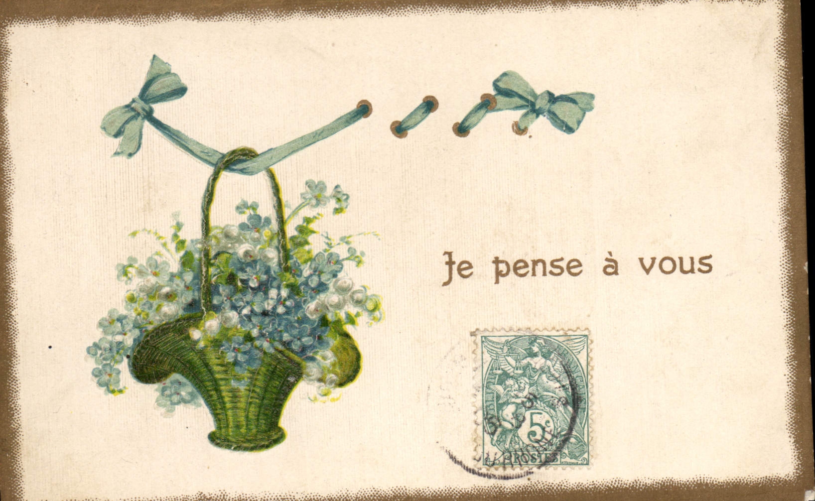 CPA Fantaisie Fleurs 