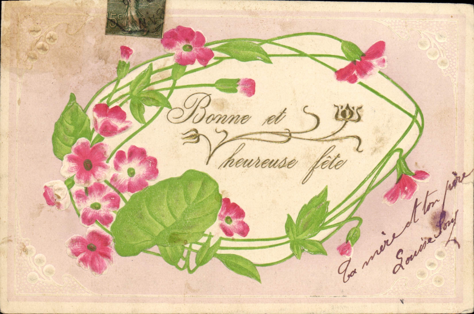 CPA Fantaisie Fleurs 
