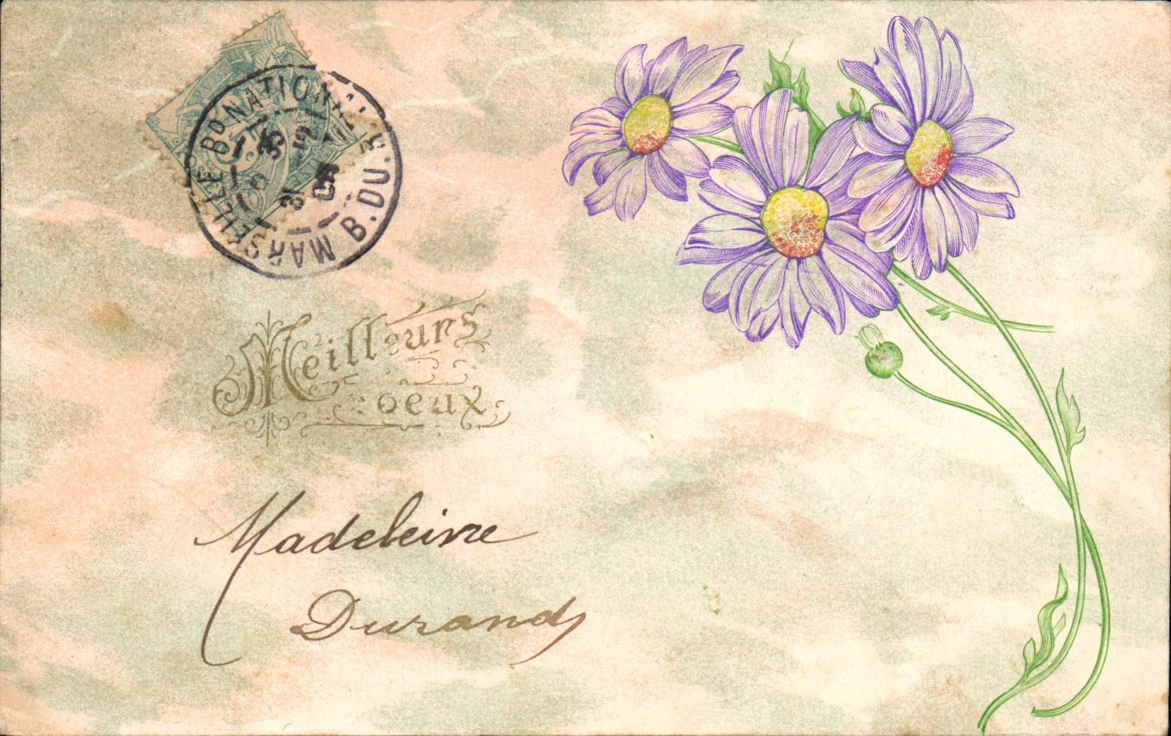 CPA Fantaisie Fleurs 