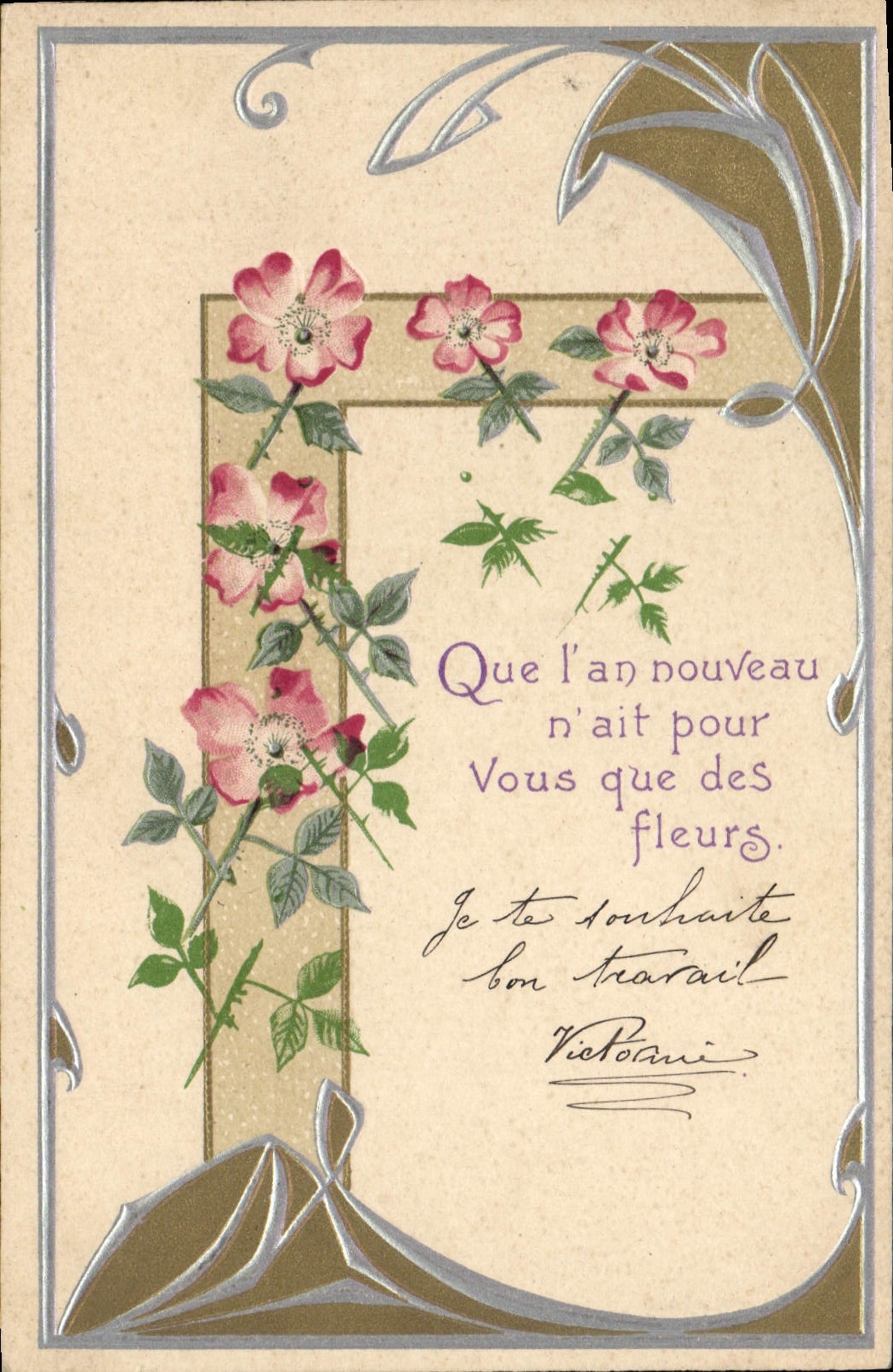 CPA Fantaisie Fleurs 