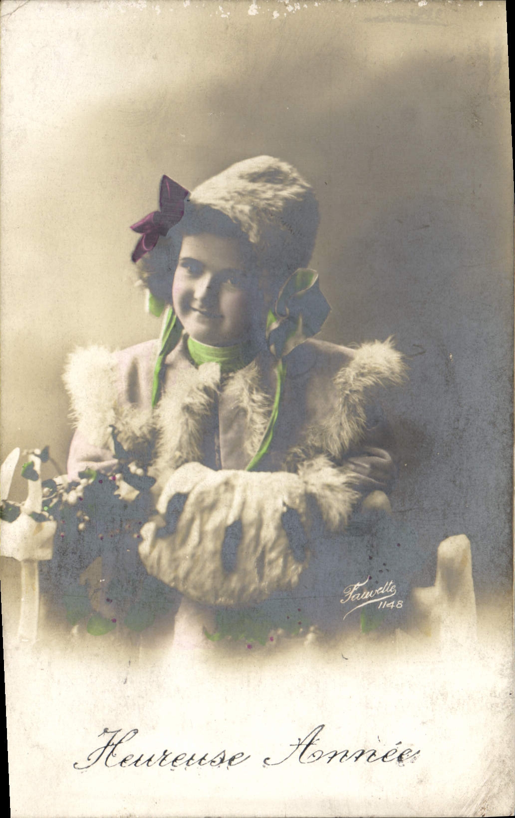 CPA Fantaisie Enfant Fourrure 