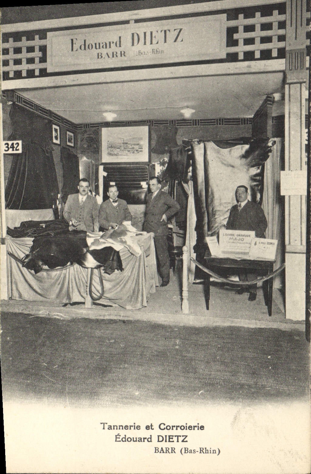 Postal Curtiduría y Corroierie Edouard Dietz Barr Bajo Rhin