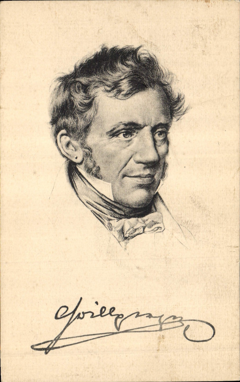 Vintage Postcard Franz Grillparzer