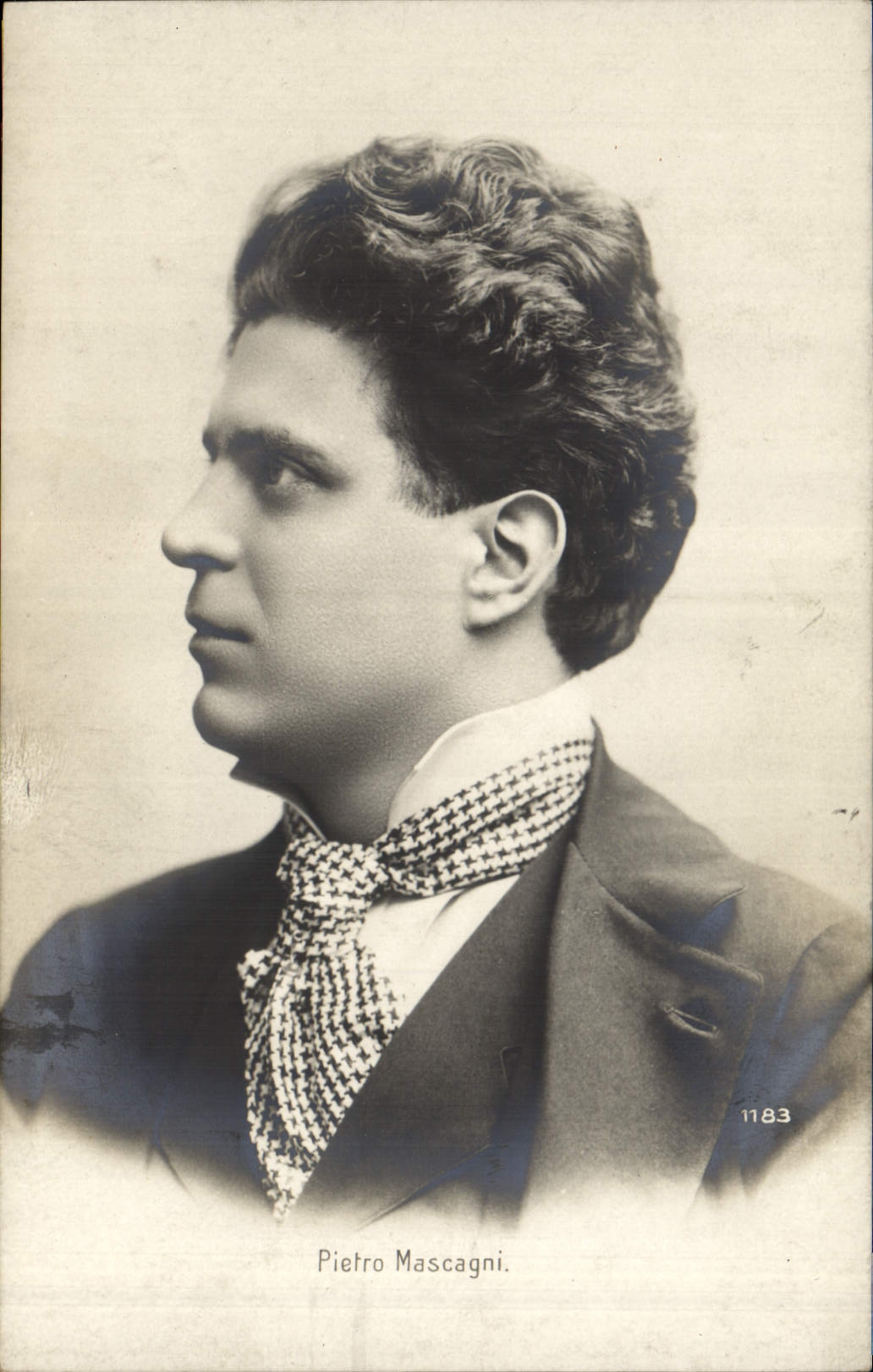 Vintage Postcard Pietro Mascagni