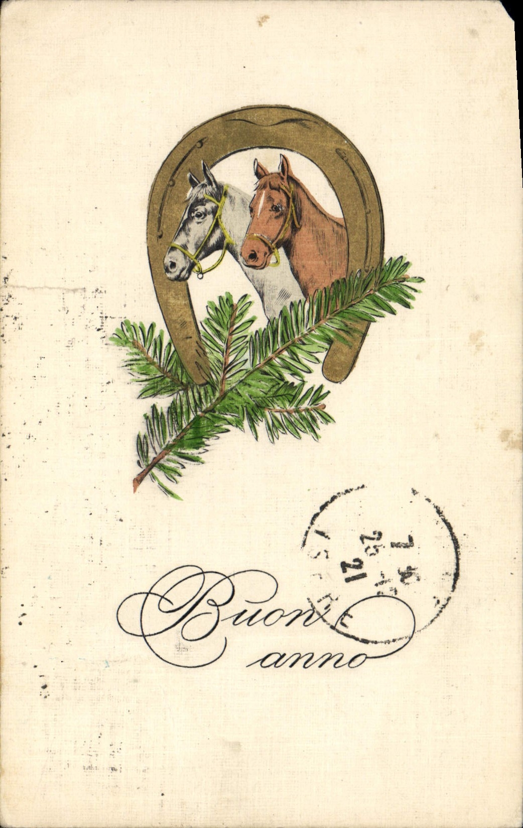 Postal Hípica Equitación Hierro tiene caballo