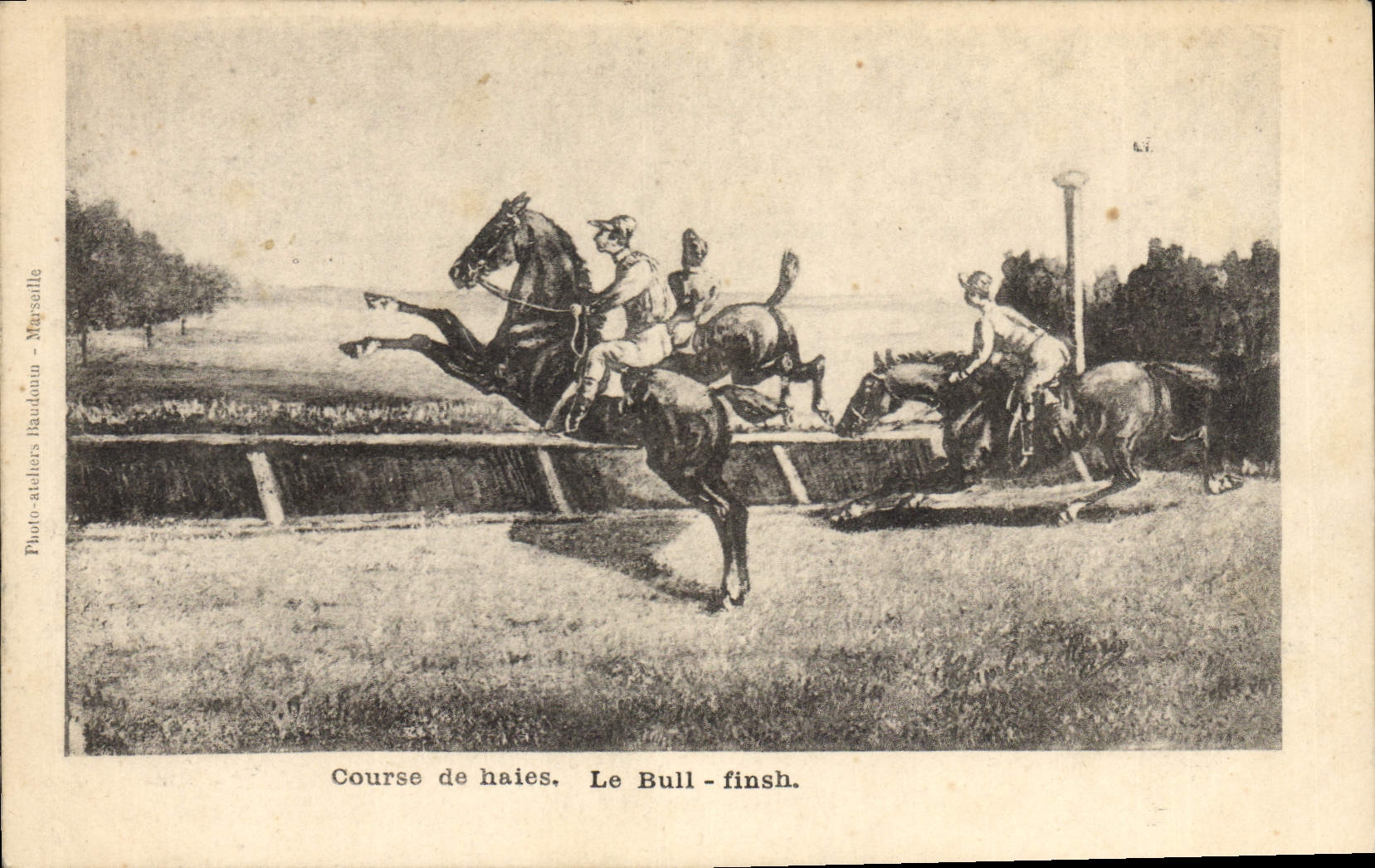 CPA Hippisme Equitation Course de haies Le Bull 